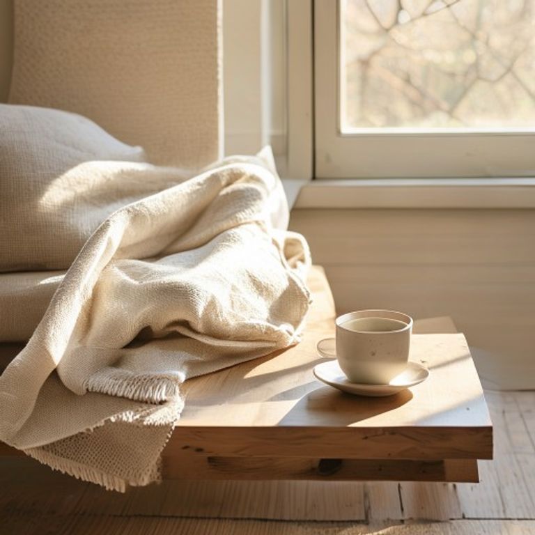 Linen Throw · Sand